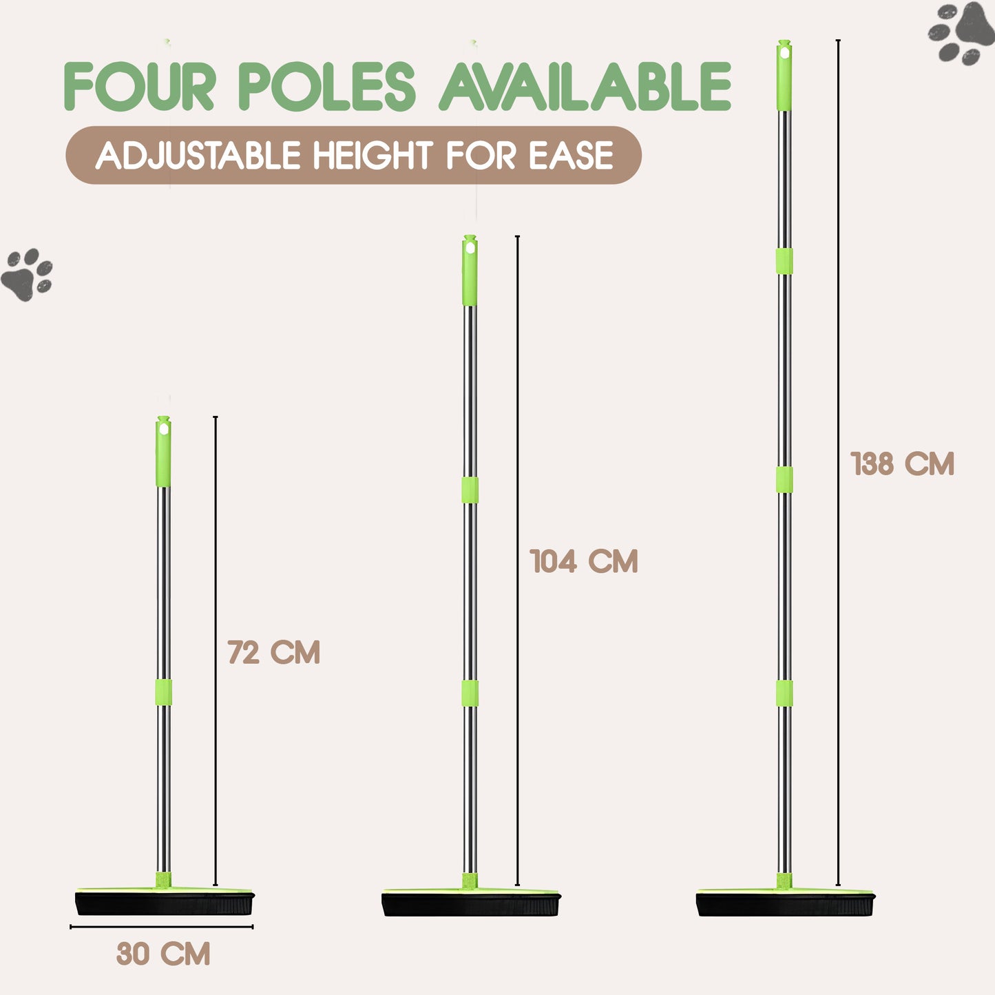PetiboPet™ Pet Hair Rubber Broom