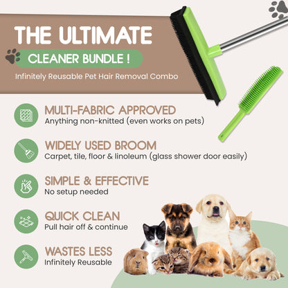 PetiboPet™ Pet Hair Rubber Broom