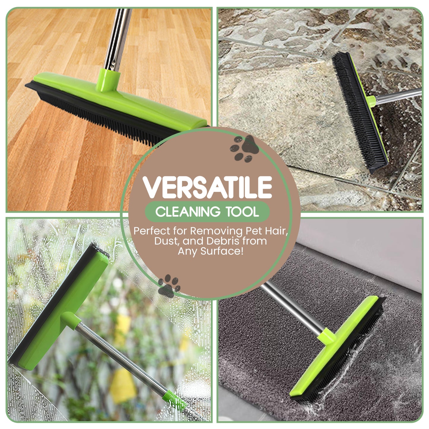PetiboPet™ Pet Hair Rubber Broom