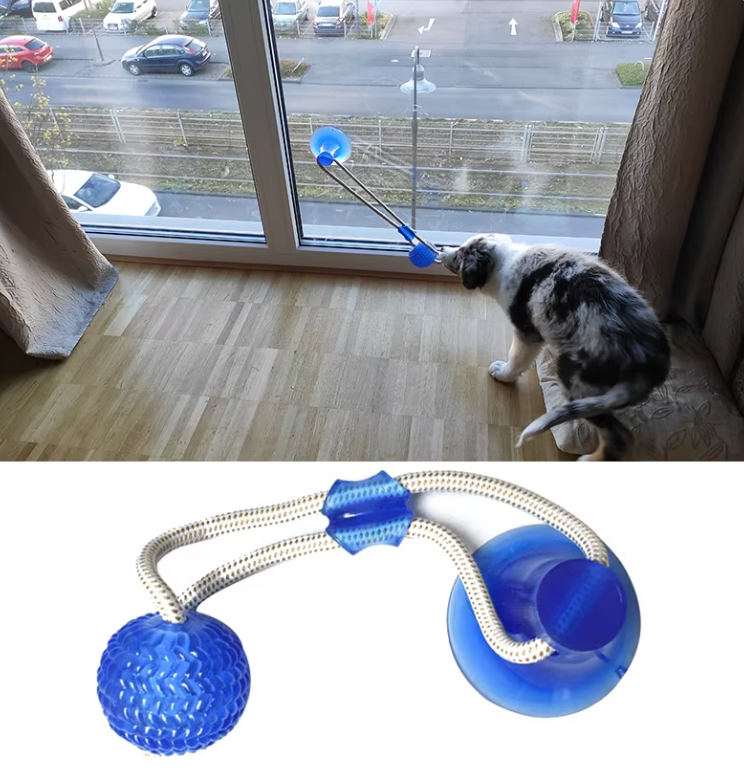 Suction Cup Dog Tug Toy - Keep Your Dog Busy For Hours