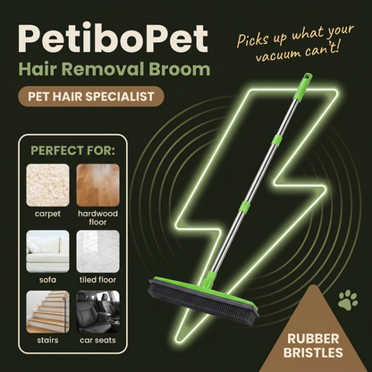 PetiboPet™ Pet Hair Rubber Broom