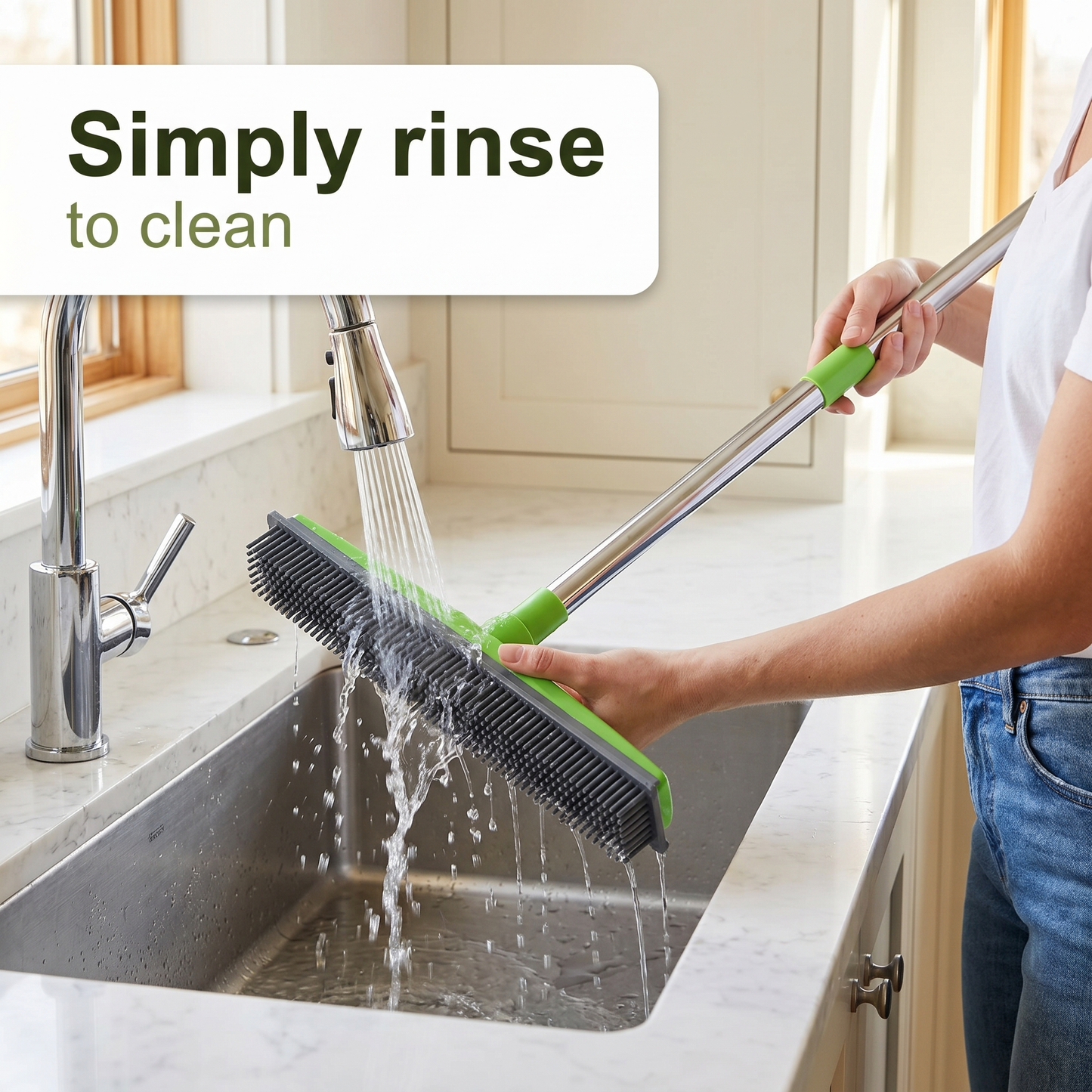 PetiboPet™ Pet Hair Rubber Broom